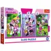 Disney: Minnie egér és barátai 3x80db-os puzzle - Trefl
