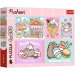 Ismerd meg Pusheen cicát 4x250db-os puzzle - Trefl
