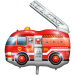 Tűzoltó autós fólia lufi 65x51cm