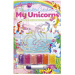 Unikornis kristálykép készítő kreatív szett többféle változatban 1db