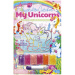 Unikornis kristálykép készítő kreatív szett többféle változatban 1db