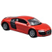 Welly: Audi R8 V10 piros kisautó modell 1/64