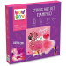 WowBox: Led Fény Fonalkép - Flamingó